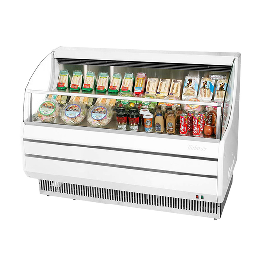 superior-equipment-supply - Turbo Air - Turbo Air 8.9 Cubic Feet White Horizontal Open Merchandiser