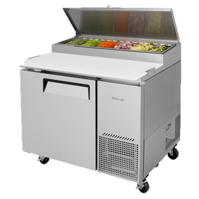 superior-equipment-supply - Turbo Air - Turbo Air 44" Wide Stainless Steel Super Deluxe Refrigerated Pizza Prep Table