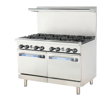 superior-equipment-supply - Turbo Air - Turbo Air 48" Wide Eight-Burner Stainless Steel Restaurant Range