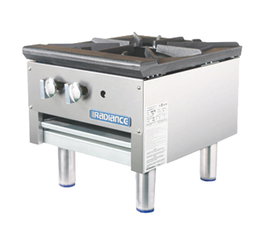 superior-equipment-supply - Turbo Air - Turbo Air Stainless Steel One Three-Ring Burner Stock Pot Range 18" x 18"