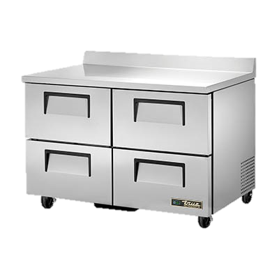 superior-equipment-supply - True Food Service Equipment - True Stainless Steel Two Section Four Drawer 48" Wide Work Top Refrigerator
