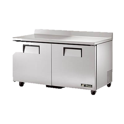 superior-equipment-supply - True Food Service Equipment - True Stainless Steel Two Section 60" Wide Work Top Refrigerator