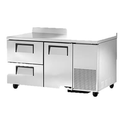 superior-equipment-supply - True Food Service Equipment - True Stainless Steel 60" Wide Two Section Two Drawer Deep Work Top Refrigerator