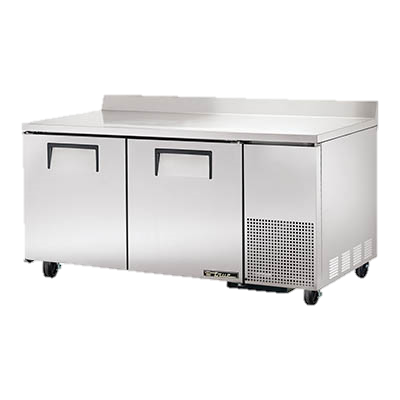superior-equipment-supply - True Food Service Equipment - True Stainless Steel 67" Wide Two Section Deep Work Top Refrigerator