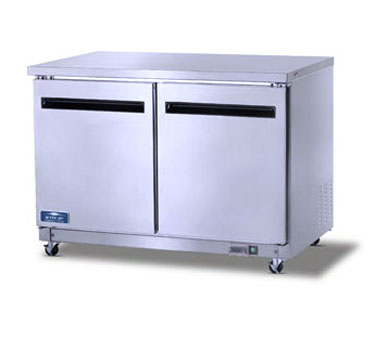 superior-equipment-supply - Arctic Air - Arctic Air Undercounter Refrigerator Reach-In, Two-Section, 12.0 Cubic Feet Capacity, Stainless Steel Exterior