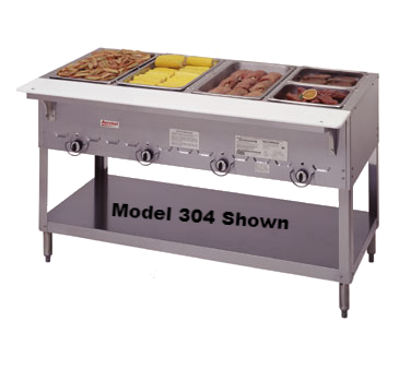 superior-equipment-supply - Duke Manufacturing - Duke Stainless Steel 72" Long Five Well Gas Steamtable Hot Food Unit