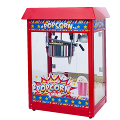 superior-equipment-supply - Winco - Winco Showtime Plexiglass Door Red Popcorn Machine With 8 oz. Stainless Steel Kettle