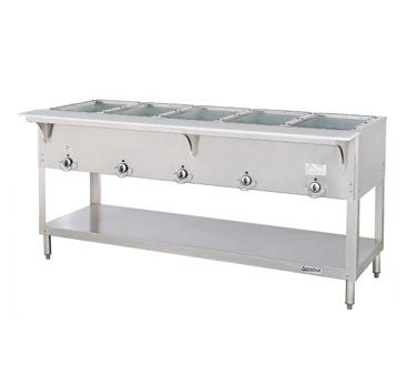 superior-equipment-supply - Duke Manufacturing - Duke Stainless Steel Electric Five Well Hot Food Serving Counter
