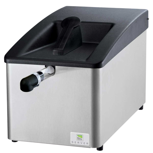 Server Extreme Dispenser 12 Quart Capacity 12.13"H x 10.19"W x 22.75"D Silver Plastic Vessel Stainless Steel Shroud With Single Pump