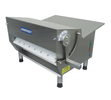 Somerset Dough Sheeter 15" Synthetic Rollers 500-600 Pieces/hr Manual Countertop Stainless Steel