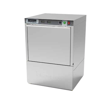 Champion Dishwasher Undercounter 24"W x 25"D x 33-3/4"H High-Temp W/ StemsSure 25 Racks/Hr Stainless Steel