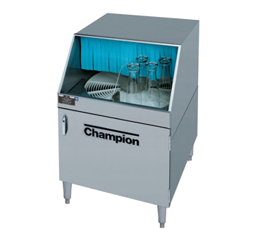 Champion Glasswasher Underbar Type Low Temp 1000 2-1/2" Glasses/Hr Stainless Steel