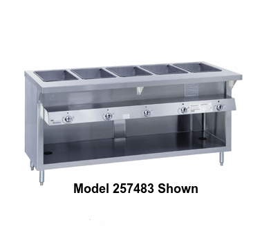 Duke Thurmaduke™ Steamtable Gas Unit 60"W x 36"H x 34"D Stainless Steel With Integral Cutting Board Shelf