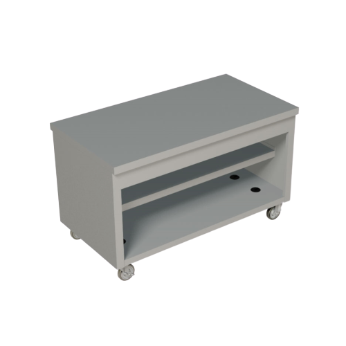 Duke Thurmaduke™ Mobile Counter Unit 60"W x 32"L x 36"H Stainless Steel With Poly Swivel Casters & Brakes