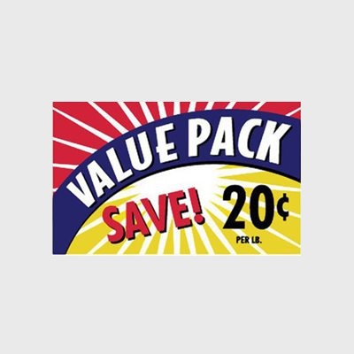 Coupon And Discount Label Value Pack / Save 20¢ - 500/Roll