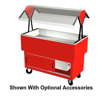 Duke EconoMate™ Cold Food Portable Buffet 44.38"D x 22.5"W x 33.38"H Stainless Steel Top Steel Base Acrylic Canopy With Rear Sliding Doors