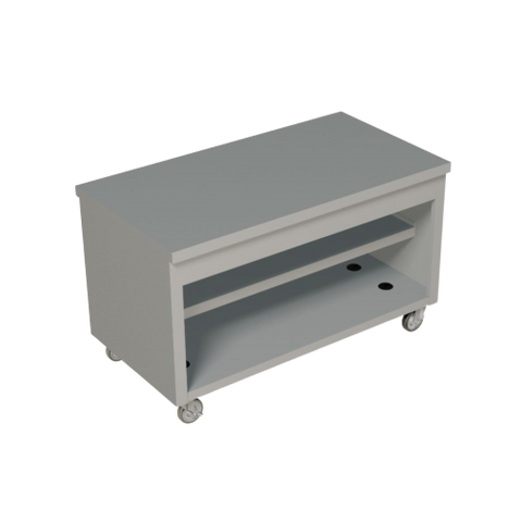 Duke Thurmaduke™ Counter Unit 60"W x 32"L x 36"H Stainless Steel With Poly Swivel Casters & Brakes