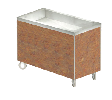 Duke Heritage® Cold Pan 46"W x 26-1/2"D x 36"H Stainless Steel Top Paint Grip Steel Body With Swivel Casters