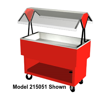 Duke EconoMate™ Cold Food Portable Buffet 30.38"W x 22.5"D x 33.38"H Stainless Steel Pan Steel Base Acrylic Canopy With Casters