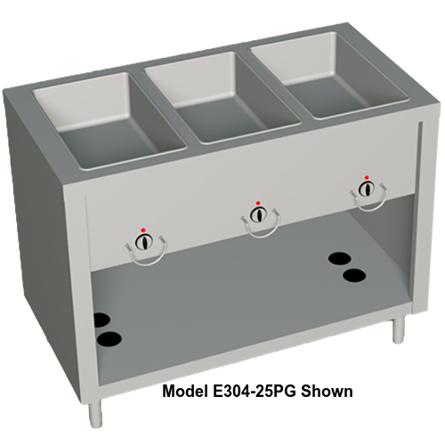 Duke AeroServ™ Hot Food Gas Unit 46"W x 24.5"D x 36"H Stainless Steel With Adjustable Feet
