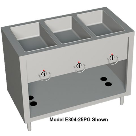 Duke AeroServ™ Hot Food Gas Unit 46"W x 24.5"D x 36"H Stainless Steel With Adjustable Feet