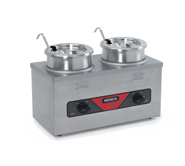 superior-equipment-supply - Nemco Inc - Nemco 4 Quart Twin Countertop Cooker Warmer