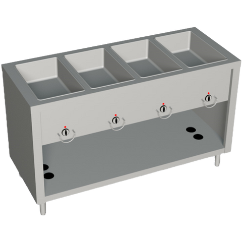 Duke AeroServ™ Hot Food Gas Unit 60"W x 24.5"D x 36"H Stainless Steel With Adjustable Feet