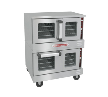 Southbend Stainless Steel Electric 38" Wide Double Deck Convection Oven with Thermostatic Controls and Cook Timer