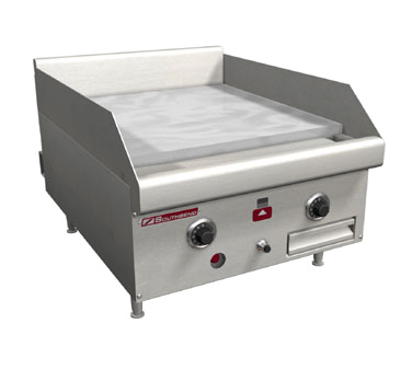 Southbend Stainless Steel Gas 24" Wide Countertop Griddle with 1" Thick Plate and Thermostatic Controls