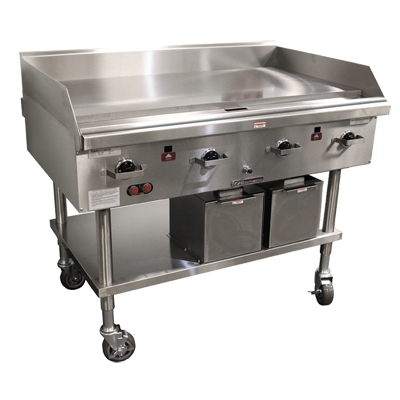 Southbend Stainless Steel Gas 24" Wide Countertop Griddle with 1" Thick Steel Plate and Thermostatic Controls