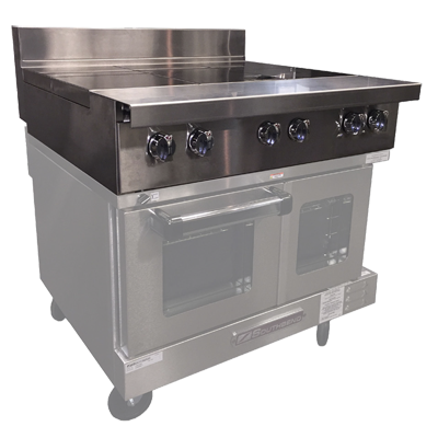 Southbend Stainless Steel Heavy Duty Electric 36" Wide Induction Range with Cabinet Base and Glass Hobs