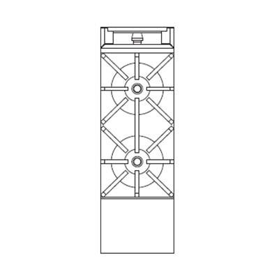 Southbend Stainless Steel Heavy Duty Gas 12" Wide Range with (2) Open Burners and Manual Controls