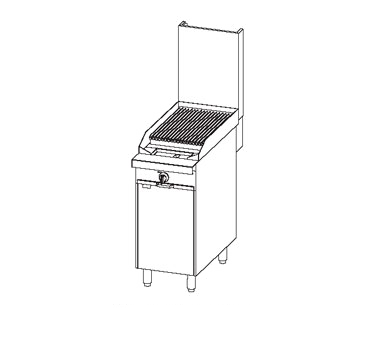 Southbend Stainless Steel Heavy Duty Gas 16" Wide Range Charbroiler with Cast Iron Grates and Radiants and Manual Controls