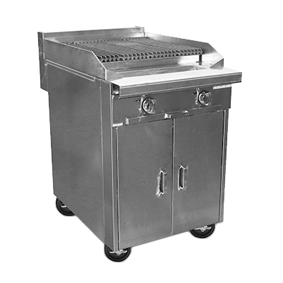 Southbend Stainless Steel Heavy Duty Gas 24" Range Charbroiler with Radiants and Manual Controls