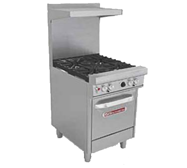 Southbend Stainless Steel Gas 24" Wide Restaurant Range with Standard Grates and (4) Burners
