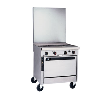 Southbend Stainless Steel Heavy Duty Gas 32" Wide Range with Manual Controls and (2) Open Burners
