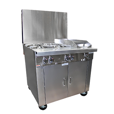 Southbend Stainless Steel Gas 36" Wide Heavy Duty Range with (4) Burners and Manual Controls