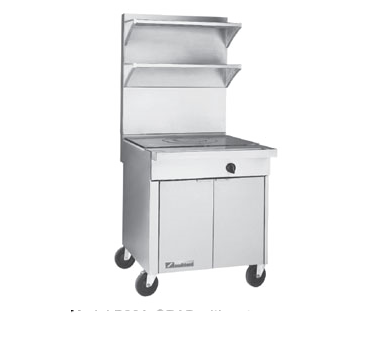 Southbend Stainless Steel Gas 36" Wide Heavy Duty Range with Manual Controls and Hot Top