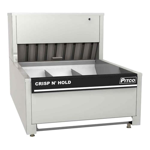 Pitco Stainless Steel Crispy Food Station with Countertop and Removable Product Tray