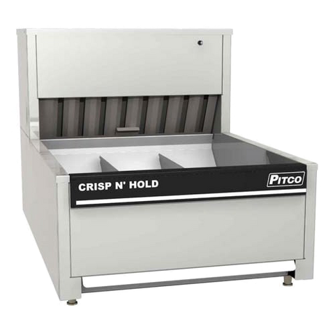 Pitco Stainless Steel Crispy Food Station with Countertop and Removable Product Tray