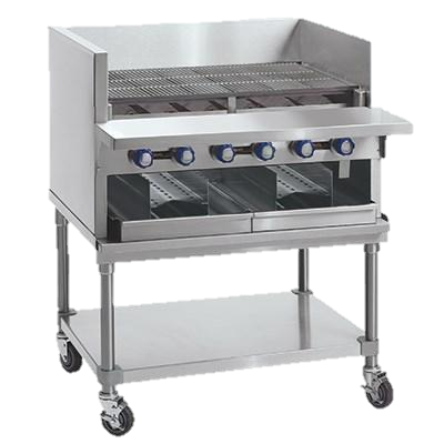 superior-equipment-supply - Imperial - Imperial Stainless Steel Gas Countertop 48" Wide Smoke Broiler