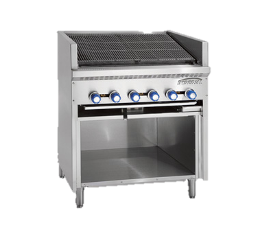 superior-equipment-supply - Imperial - Imperial Stainless Steel 72" Wide Floor Model Steakhouse Charbroiler