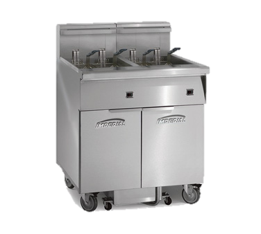 superior-equipment-supply - Imperial - Imperial Stainless Steel Three Battery 75 lb. Capacity 58.5" Wide Electric Floor Model Fryer