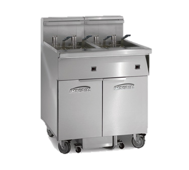 superior-equipment-supply - Imperial - Imperial Stainless Steel Six Battery Electric Thermostat 117" Wide Electric Floor Model Fryer