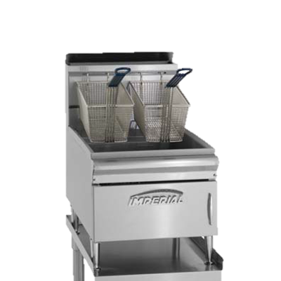 superior-equipment-supply - Imperial - Imperial Stainless Steel 15.5" Wide Gas Countertop Fryer