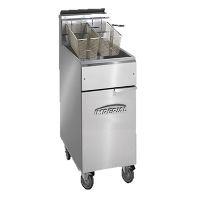 superior-equipment-supply - Imperial - Imperial Stainless Steel 40 lb. Capacity 15.5" Wide Gas Floor Fryer
