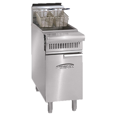 superior-equipment-supply - Imperial - Imperial Stainless Steel 19.5" Wide Heavy Duty Range Match Gas Fryer