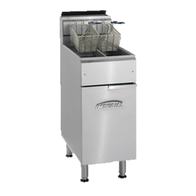 superior-equipment-supply - Imperial - Imperial Stainless Steel 15.5" Wide Split Pot Gas Fryer