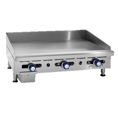 superior-equipment-supply - Imperial - Imperial Stainless Steel Manual Controls 24" Wide Gas Countertop Griddle