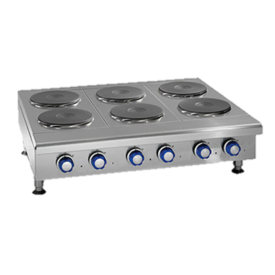 superior-equipment-supply - Imperial - Imperial Stainless Stee lTwo Round Plate Elements 12" Wide Electric Countertop Hotplate